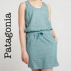 Patagonia Women's Fleetwith Teal Mini Dress Size Small